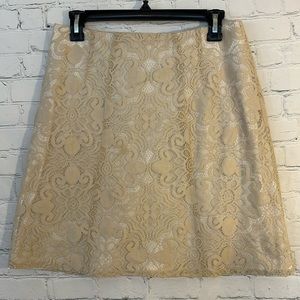 New York & Co lace and cotton skirt